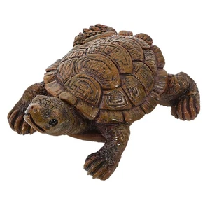 Piccola tartaruga ornamento statuine simulazione realistica figure animali - Foto 1 di 12