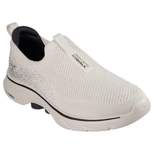 Mens Skechers Go Walk 7 Taupe Slip On Sneaker Shoes - Picture 1 of 6