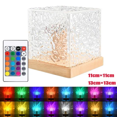 Nordlicht Aurora Projektor Lampe 16 Farbe RGB LED Ozean Welle Würfel Nachtlicht - Bild 1 von 4