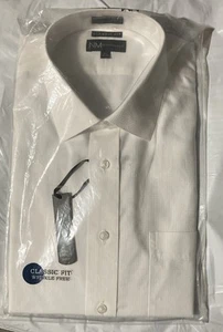 NEIMAN MARCUS Classic Fit Size 16.5 34/35 White Shirt With Pocket MSRP $92 - Picture 1 of 4
