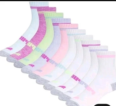 Calcetines bajos PUMA para niñas | 10 pares | talla juvenil 4-9,5 nuevos con etiquetas  Foto 1 de 4