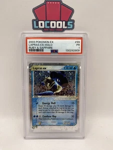2003 POKEMON EX RUBY & SAPPHIRE #99 LAPRAS EX-HOLO PSA 1 - Foto 1 di 2