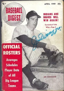 Joe DiMaggio Yankees Autograph 1949 Baseball Digest PSA DNA - Picture 1 of 2