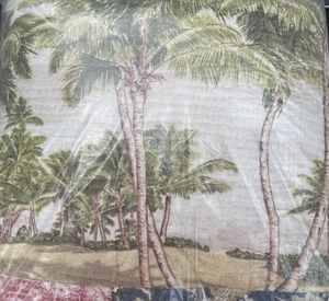 Pottery Barn Island Patchwork Reversible Lanai King/Cal Quilt - NEW - Picture 1 of 6