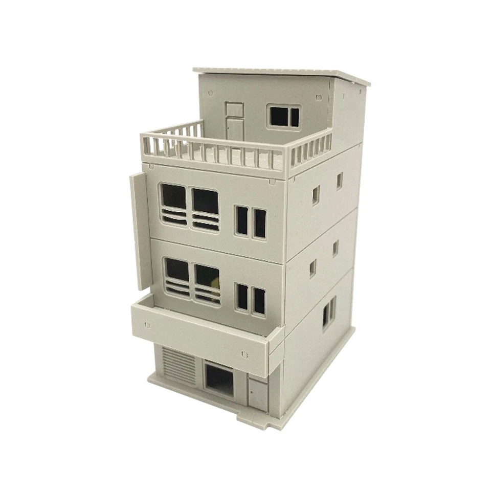 1/64 Scale Buildings Train Railway Layout Modern Model House Hut Scene DIY - Image 1 of 1