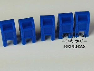 SW Replicas HO Scale 270-6002: MAILBOXES - BLUE - Set of 5 - NEW - Picture 1 of 3