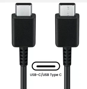 Qty: 3 - Genuine Samsung USB Type C to Type C Fast Charging Data Cable - Black - Picture 1 of 3