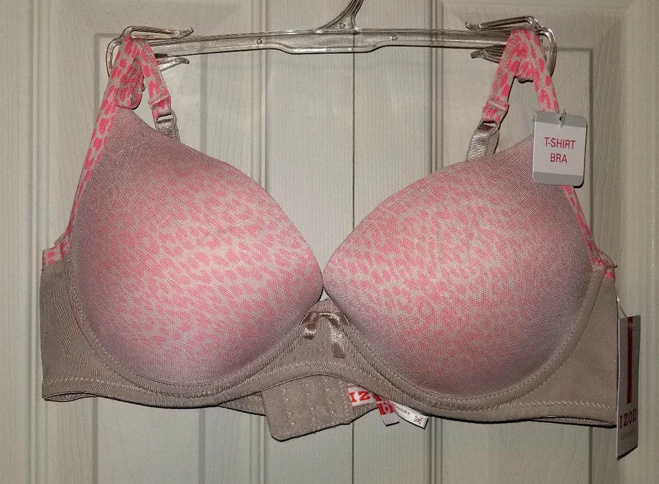 Izod Intimates Womens T-Shirt Bra Pink  #501453IZ Various Sizes  NWT Foto 1 de 1