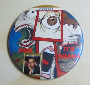 Barack Obama 2008 campaign pin button political