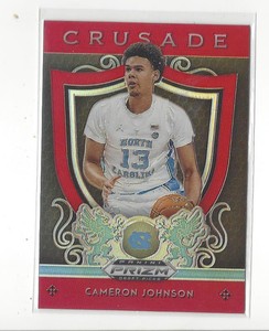 2019-20 Prizm Draft Picks Prizms Red #32 Cameron Johnson RC Rookie UNC Suns