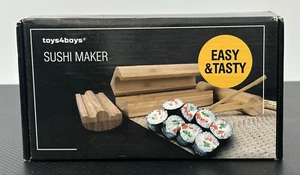 Toys4Boys Bamboo Sushi Making Kit Sushi Set for Beginners 100% Bamboo - Picture 1 of 7