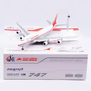 Modello di aeromobile pressofuso 1:200 JC Air India B747-400 VT-ESO ""lucidato"" con lembi - Foto 1 di 14