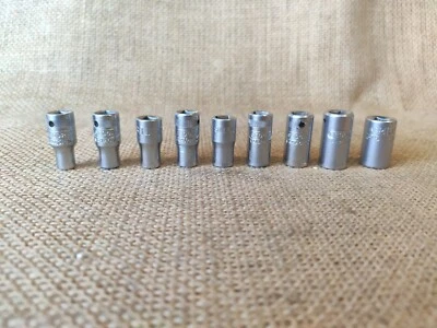 Britool Gedore Saltus 1/4" Drive Sockets 3/16"  3/8" Austin BMC MG Harley Tools - Image 1 of 4