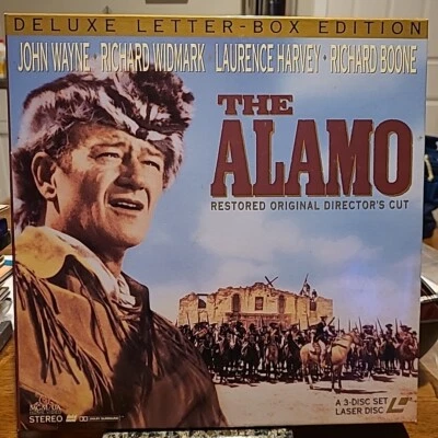 The Alamo (1960) Original Director's Cut 3 Disc Laserdisc John Wayne  - Image 1 of 2