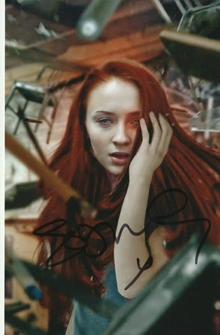 Sophie Turner signed Autograph 4x6 photo Game of Thrones X-men Barely lethal Cover