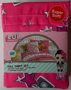 LOL Surprise FULL Sheet Set ~ NEW Pink and White - Picture 1 of 3