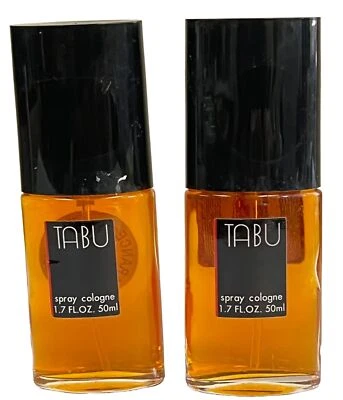 2 botellas Tabu por Dana 1,7 oz spray colonia cualquiera de las 2 fotos pl leer Foto 1 de 3