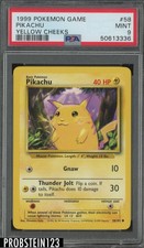 1999 Pokemon Game #58 Pikachu Yellow Cheeks PSA 9 MINT