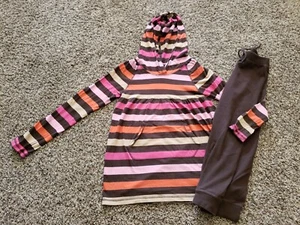 Gap kids Fall Outfit Stripes size xl , large brown orange pink Holiday 09 Line - Picture 1 of 7