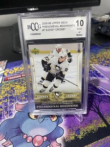 2005-06 Upper Deck Phenomenal Beginnings #7 Sidney Crosby Graded BCCG 10 Mint