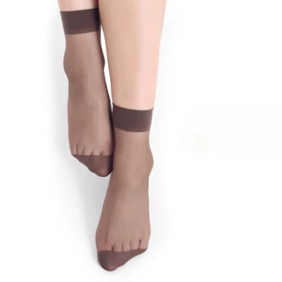 10 Pairs Lot Women Sheer Nylon Socks Elastic Breathable Short Ankle Cut Socks - Image 1 of 4