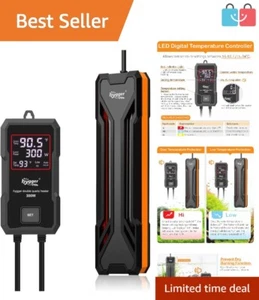 Submersible 300W Aquarium Heater with LED Display & Auto Shut-Off Safety Feature - Picture 1 of 9