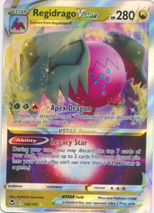 Regidrago VSTAR - 136/195 Ultra Rare Silver Tempest NM Pokemon TCG - Picture 1 of 1