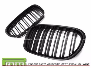 MATTE BLACK 2008-2015 BMW F01 F02 7-SERIES FRONT GRILLE 730d 740i 750i M Style - Picture 1 of 2