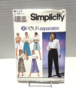 Vintage Simplicity 2 ore separate #8189 taglia L-XL gonna pantaloni pantaloncini gonna non tagliata FF - Foto 1 di 5