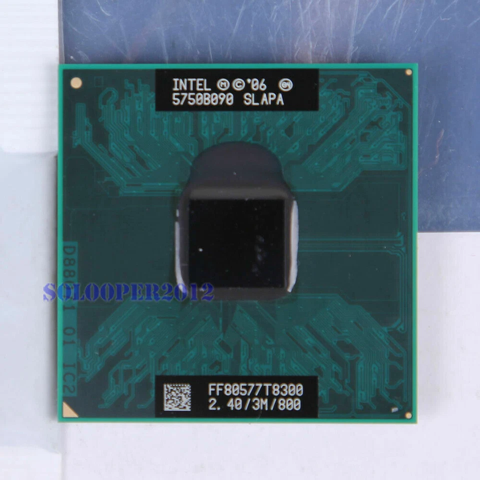 Procesador para Intel Core 2 Duo T8300 2,4 GHz Socket M, Socket P CPU 35W 800 MHz Foto 1 de 1