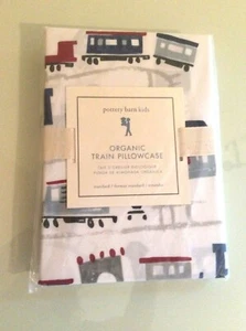 Pottery Barn PILLOWCASE Truck car train holiday party gift star Christmas Disney - Picture 1 of 3