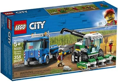 Lego City 60223 HARVESTER TRANSPORT combine scarecrow farmer ramps trailer NEW - Image 1 of 4