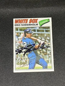Eric Soderholm Chicago White Sox Signed Auto 1977 Topps #273 ~ COA - Picture 1 of 3