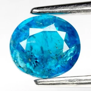 ๐ 0.70ct 5.8x5mm Oval Natural Blue Apatite - Unheated, Africa Gemstone - Picture 1 of 4
