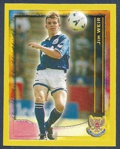 PANINI SCOTTISH PREMIER LEAGUE 2000- #388-ST JOHNSTONE-JIM WEIR IN ACTION