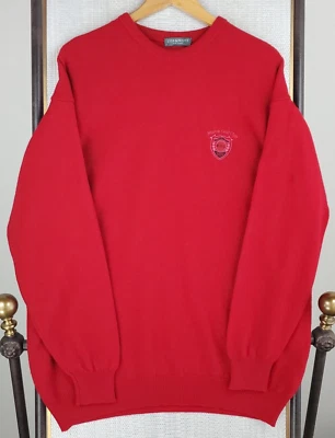 Suéter LYLE SCOTT x MURCAR Talla XL 100% Lana Nueva Hecho en Escocia Cuello Redondo Rojo Foto 1 de 4