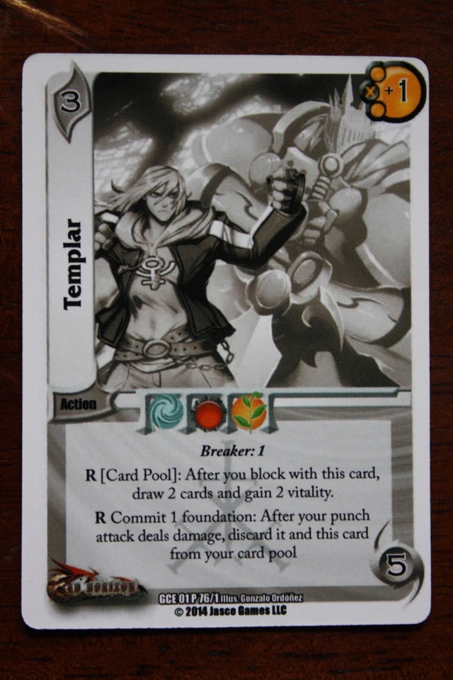 UFS Red Horizon Action- "Templar" Black and White Promo Set GCE 01P - Image 1 of 1