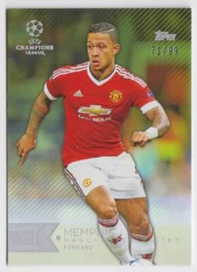 2015 Topps UEFA Champions Showcase Green #39 Memphis Depay 71/99 Man United - Picture 1 of 2