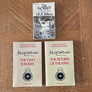 The Lord Of The Rings 3 Book Lot The Two Towers Return of The King The Hobbit
