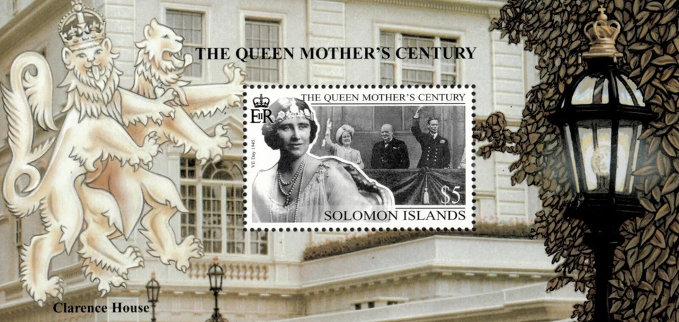 Islas Salomón 1999 - Reina Madre - Hoja de estampillas de recuerdo - Scott #884 - MNH Foto 1 de 1