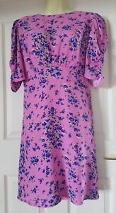Nobody’s Child x Happy Place by Fearne Cotton Evie Pink Floral Mini Dress Sz 10