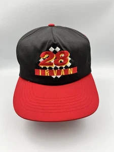Vintage Ernie Irvan #28 Texaco Havoline Racing Snapback Hat Cap NASCAR Black Red - Picture 1 of 5