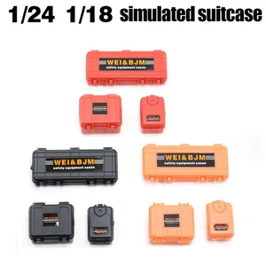 1/24 & 1/18 Scale Miniature Suitcase Storage Box -Realistic Decoration Accessory - Picture 1 of 10