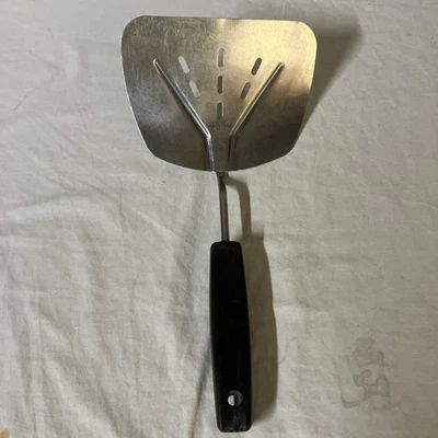 Foley Stainless Slotted Spatula 5.5 Wide Curved Lifter Pancake Turner Keyhole FS - Image 1 of 4