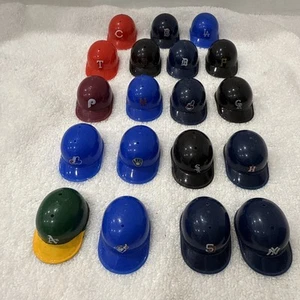 Lot of 19 Vintage LAICH MLB Baseball Mini Helmets Gumball Collector Pieces - Picture 1 of 6