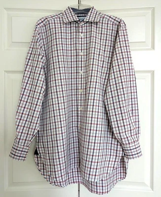 Charles Tyrwhitt Men's Plaid Dress Shirt 16/34 in Classic British Style Quality - Image 1 of 4