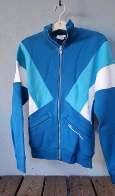 Champion Life Reverse Weave Colorblock Full Zip Logo Track Jacket NWT $80 XS D25 - Image 1 of 4