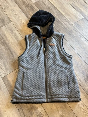 Chaleco Sherpa Reversible Obermeyer Greyson Gris y Negro Mujer Talla Mediana Foto 1 de 4
