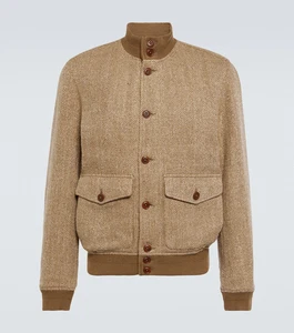 RALPH LAUREN LINEN & SILK HERRINGBONE TWEED SKEET JACKET SIZE MEDIUM - Picture 1 of 9