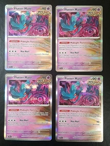 FLUTTER MANE 078/162 (x4), HOLO/REVERSE HOLO, POKEMON CARDS (LP/NM) - Picture 1 of 16